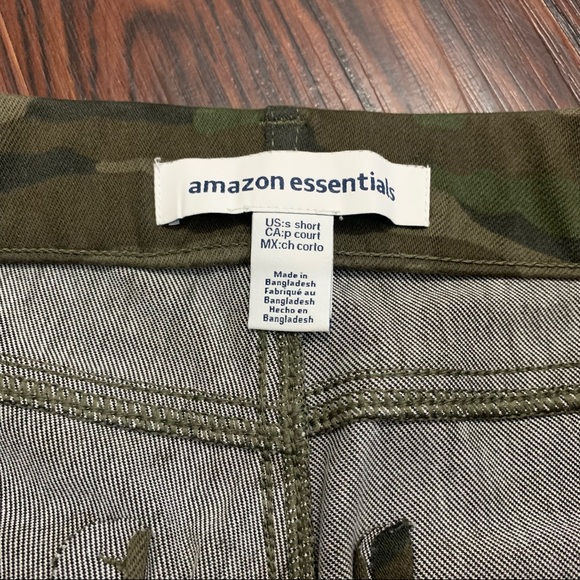 AMAZON ESSENTIALS Women’s Olive Camo Pull-On Knit Jegging Pants S Short - Picture 13 of 15